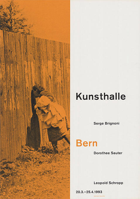 Serge Brignoni, Dorothee Sauter, Leopold Schropp, Kunsthalle Bern