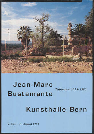 Jean-Marc Bustamante, Kunsthalle Bern