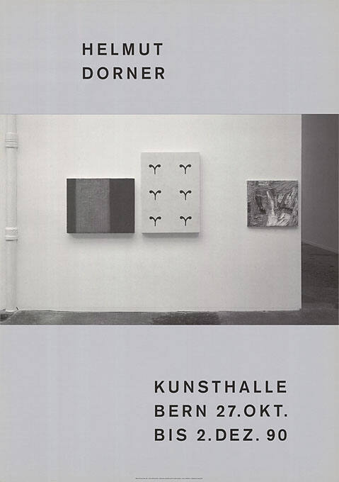 Helmut Dorner, Kunsthalle Bern