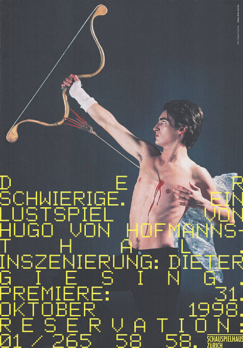 Der Schwierige. Hugo von Hofmannsthal, Schauspielhaus Zürich