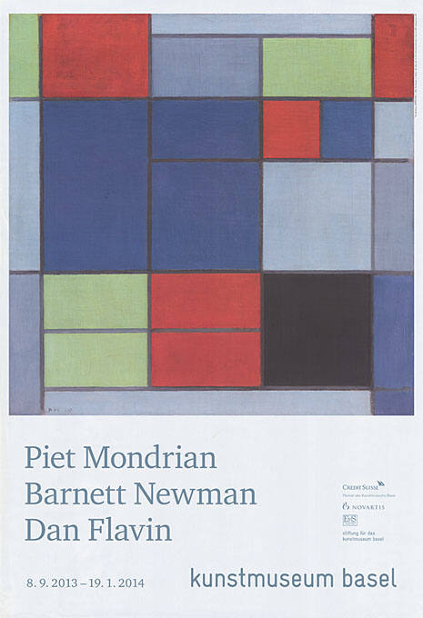 Piet Mondrian, Barnett Newman, Dan Flavin, Kunstmuseum Basel