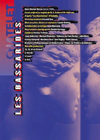 Les Bassarides, Hans Werner Henze, Châtelet