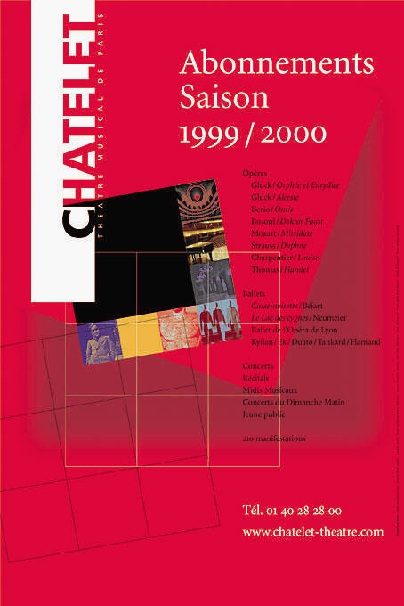 Châtelet, Abonnements Saison 1999/2000