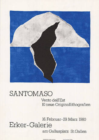 Santomaso, Vento dell’Est, 10 neue Originallithografien, Erker-Galerie, St. Gallen