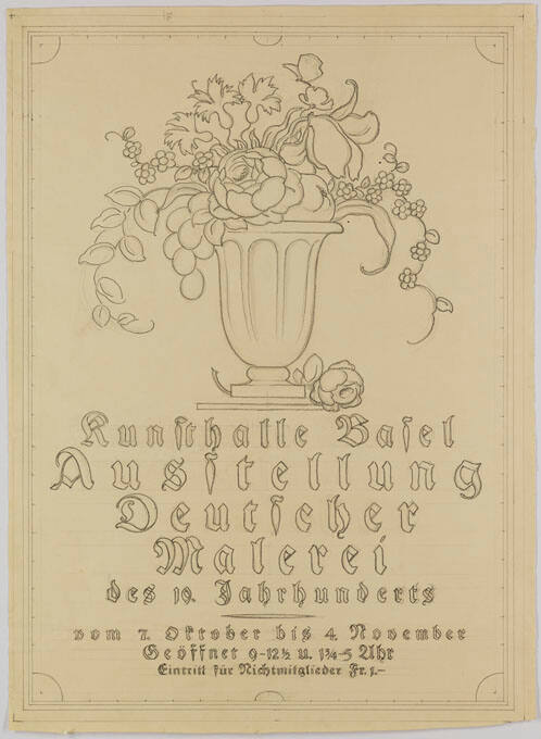 Ausstellung Deutscher Malerei des 19. Jahrhunderts, Kunsthalle Basel