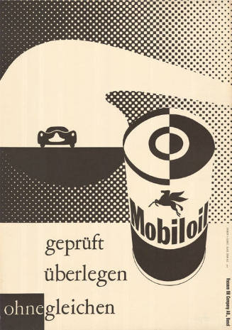 Mobiloil, geprüft, überlegen, ohnegleichen