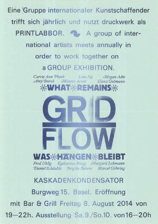 Grid Flow, Was hängen bleibt, Kaskadenkondesator