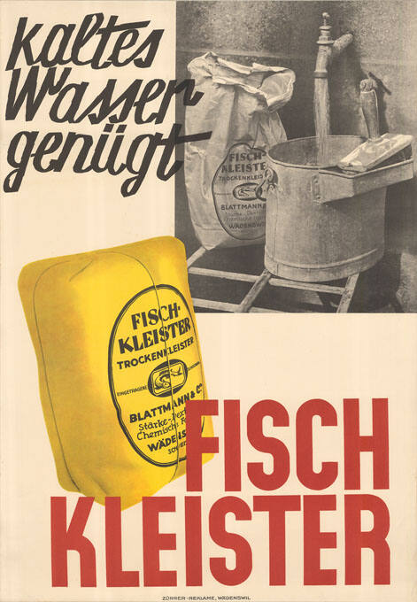 Fischkleister, Kaltes Wasser genügt