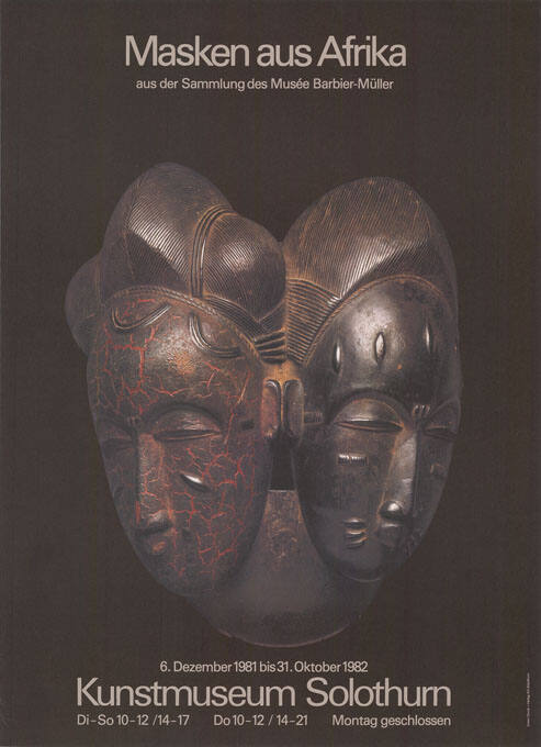 Masken aus Afrika aus der Sammlung des Musée Barbier-Müller, Kunstmuseum Solothurn