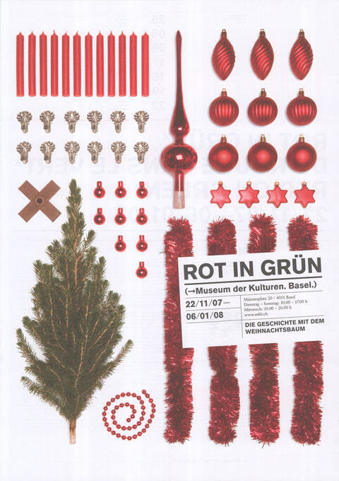 Rot in Grün, Die Geschichte mit dem Weihnachtsbaum, Museum der Kulturen Basel