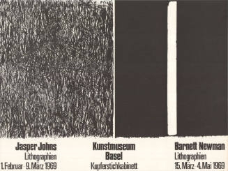 Jasper Johns, Barnett Newman, Kunstmusem Basel, Kupferstichkabinett