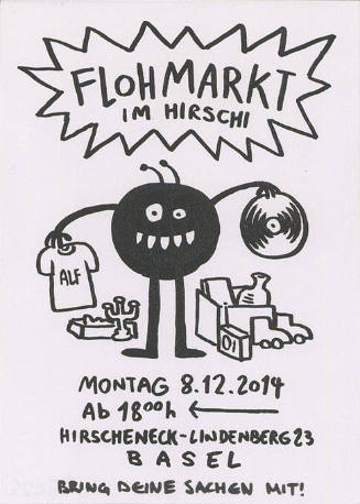 Flohmarkt im Hirschi, Hirscheneck, Basel