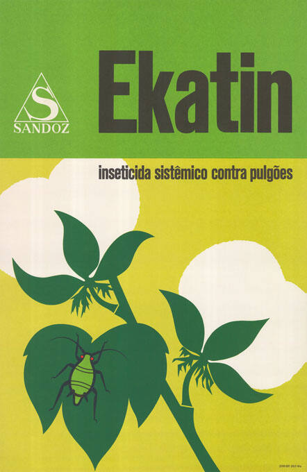 Ekatin, inseticida sistêmico contra pulgoes, Sandoz