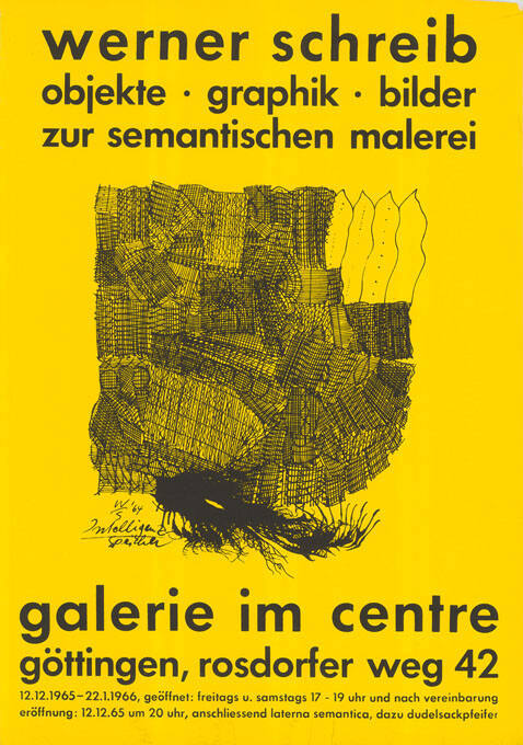 Werner Schreib, Galerie im Centre, Göttingen