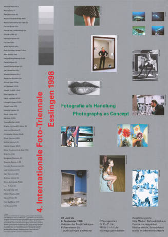 4. Internationale Foto-Triennale Esslingen 1998, Fotografie als Handlung, Photography as Concept