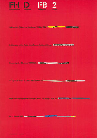 Zeichenzitate, Plakate von Uwe Loesch 1968–1986, Fachhochschule Düsseldorf, Fachbereich Design