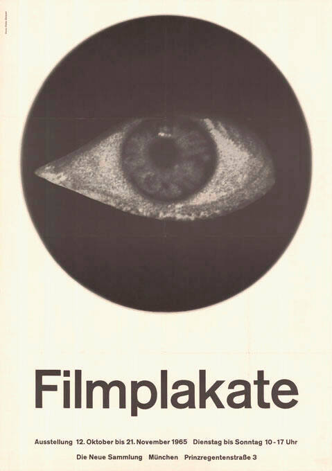 Filmplakate, Die Neue Sammlung, München