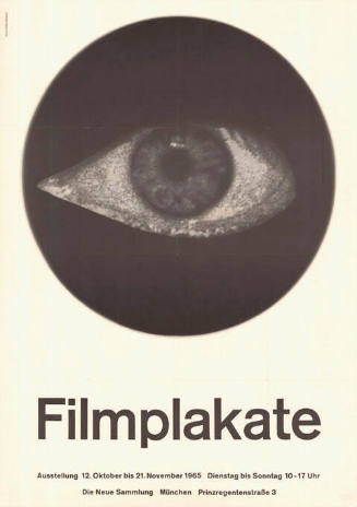 Filmplakate, Die Neue Sammlung, München