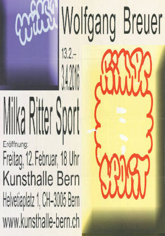 Wolfgang Breuer, Milka Ritter Sport, Kunsthalle Bern