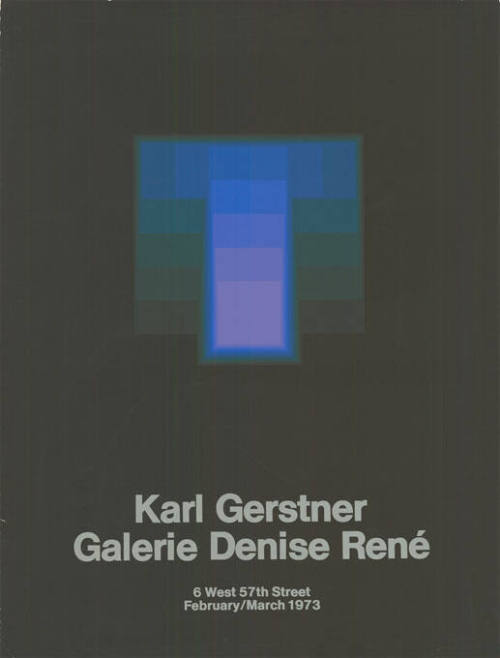 Karl Gerstner, Galerie Denise René