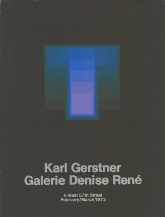 Karl Gerstner, Galerie Denise René