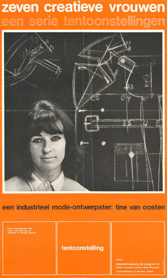 Zeven creatieve vrouwen, een serie tentoonstellingen, een industrieel mode-ontwerpster: Tine van Oosten, Steendrukkerij de Jong & Co, Hilversum