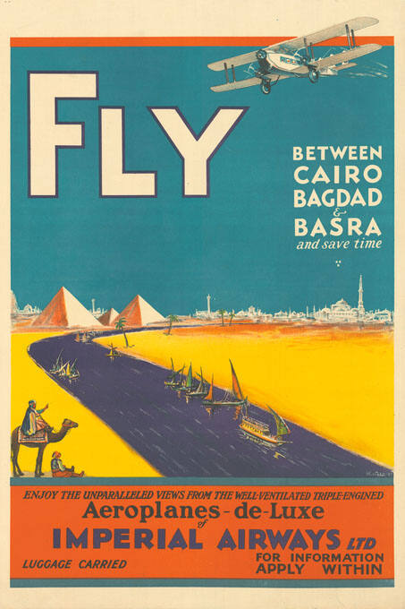 Fly between Cario, Bagdad & Basra, Imperial Airways Ltd,