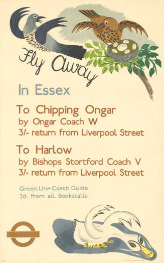 Fly away, In Essex, To Chipping Ongar, To Harlow, Green Line Coach Guide