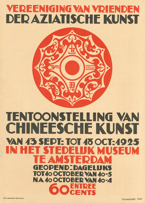 Vereniging van Vrienden der Aziatische  Kunst, Tentonstelling van Chineesche Kunst, Stedelijk Museum Amsterdam