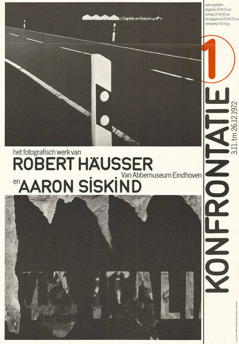 Het fotografisch werk van Robert Häusser en Aaron Siskind, Konfrontatie 1, Van Abbemuseum Eindhoven