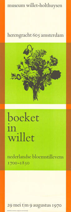 Boeket in Willet, Museum Willet-Holthuysen, Amsterdam