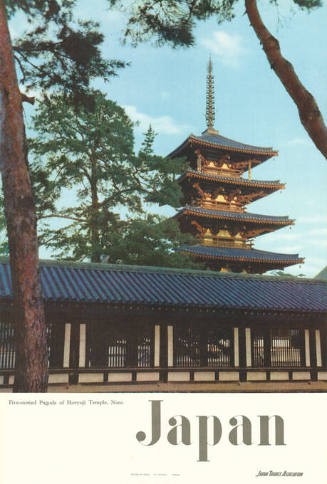 Japan, Five-storied Pagoda of Horyuji Temple, Nara