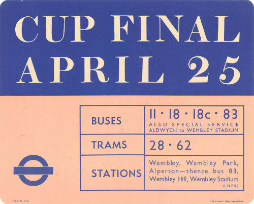 Cup Final, April 25