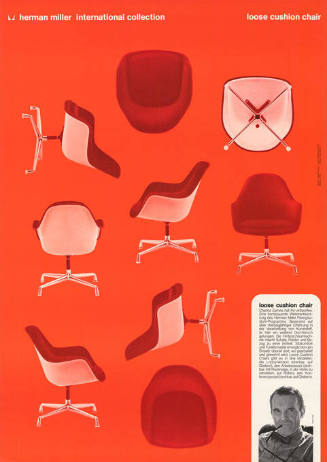 Herman Miller international collection, Loose cushion chair.