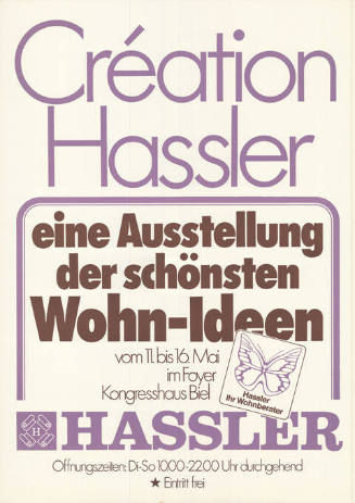 Création Hassler. Eine Ausstellung der schönsten Wohn-Ideen.