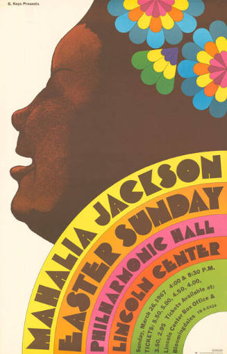 Mahalia Jackson, Easter Sunday, Philharmonic Hall, Lincoln Center