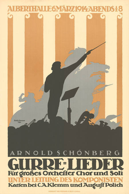 Arnold Schönberg, Gurre-Lieder, Unter Leitung des Komponisten, Alberthalle, Leipzig