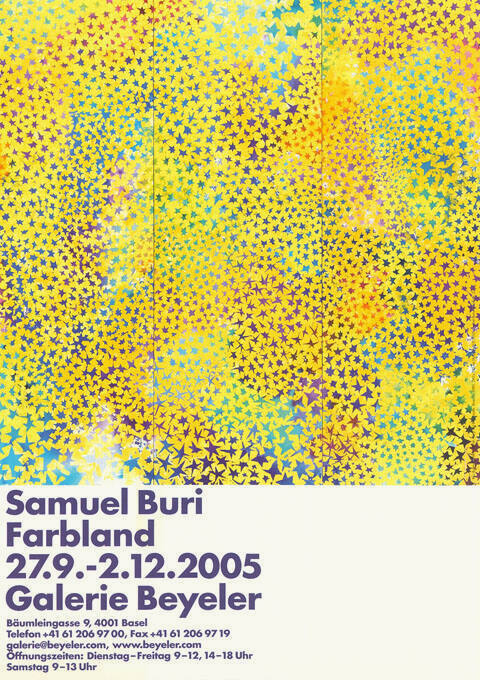 Samuel Buri, Farbland, Galerie Beyeler