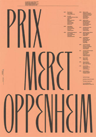 Prix Meret Oppenheim, Messe Basel