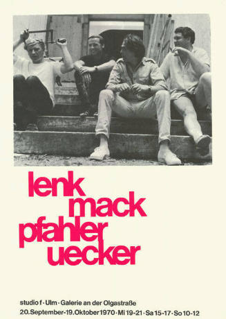 Lenk, Mack, Pfahler, Uecker, Studio f, Ulm