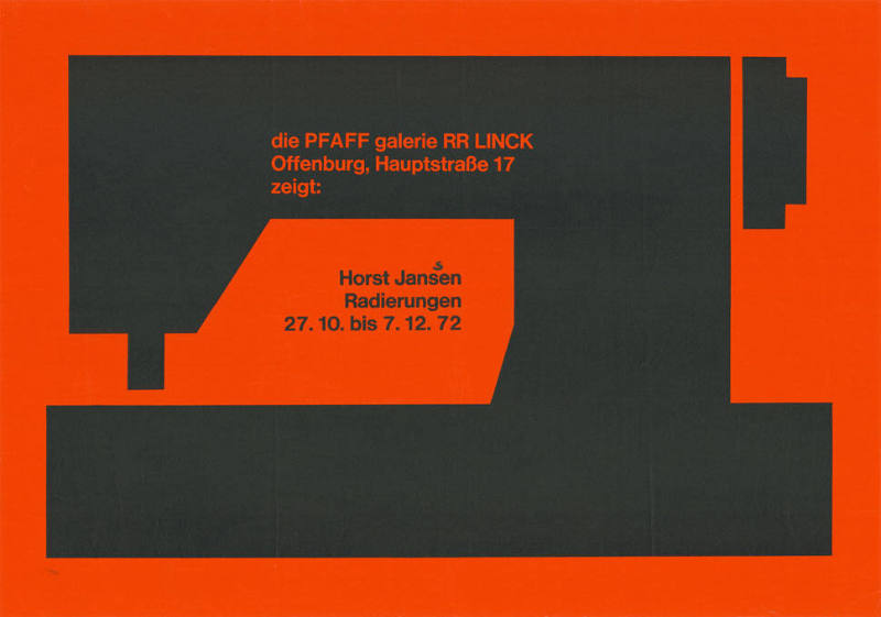 Horst Janssen, Radierungen, Pfaff Galerie RR Linck, Offenburg