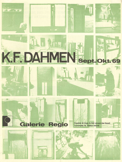 K. F. Dahmen, Galerie Regio, Lörrach