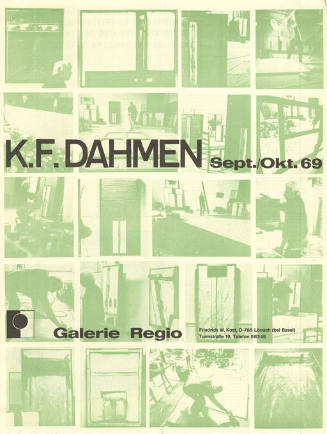 K. F. Dahmen, Galerie Regio, Lörrach