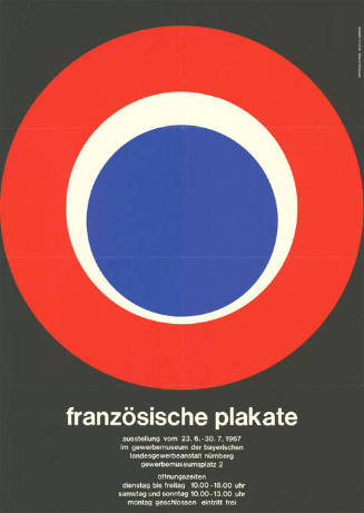 Französische Plakate, Gewerbemuseum der Bayerischen Landesgewerbeanstalt Nürnberg