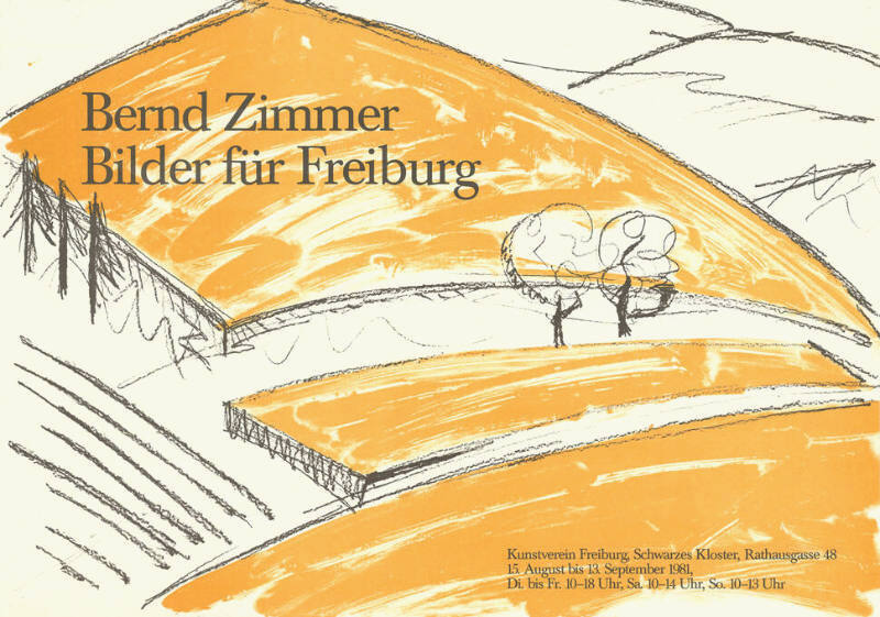 Bernd Zimmer, Bilder für Freiburg, Kunstverein Freiburg, Schwarzes Kloster