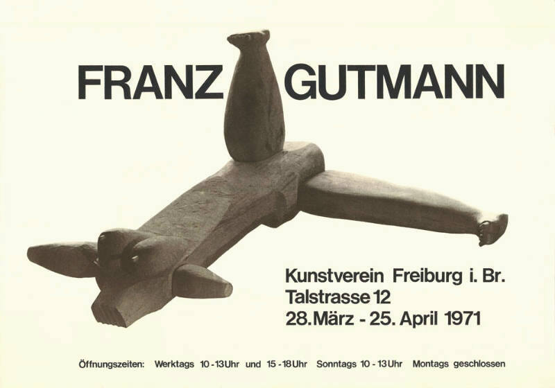 Franz Gutmann, Kunstverein Freiburg i. Br.