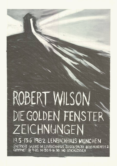 Robert Wilson, Die golden Fenster Zeichnungen, Lenbachhaus, München