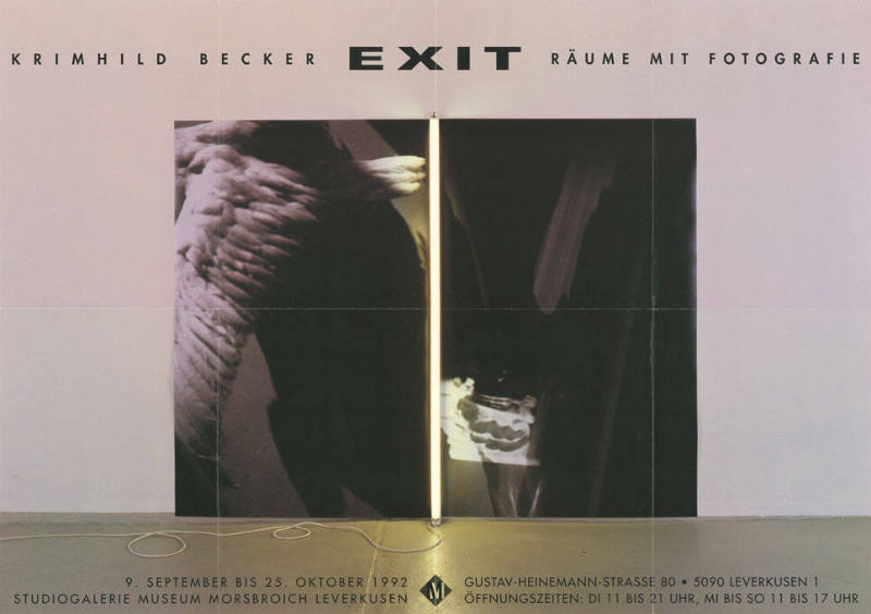 Krimhild Becker, Exit, Räume mit Fotografie, Studiogalerie Museum Morsbroich Leverkusen