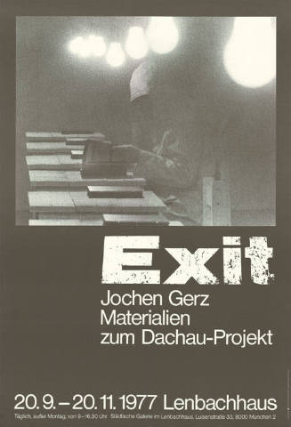 Exit, Jochen Gerz, Materialien zum Dachau-Projekt, Lenbachhaus, München