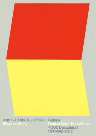 Ellsworth Kelly, Galerie Denise René Hans Meyer, Düsseldorf